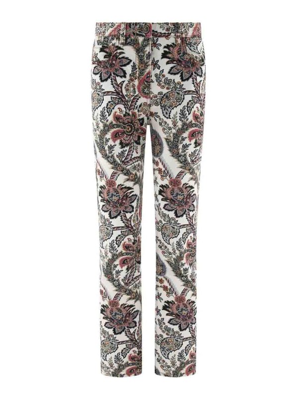 ETRO: カジュアルトラウザー - ストレートジーンズ - 白