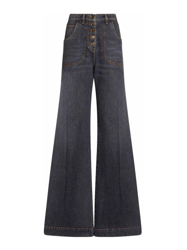 ETRO: flared jeans - Denim flared jeans