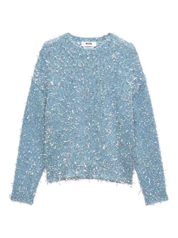 m.s.g.m.: クルーネック - クルーネック - ブルー