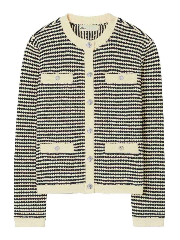 TORY BURCH: cardigans - Knitted cardigan