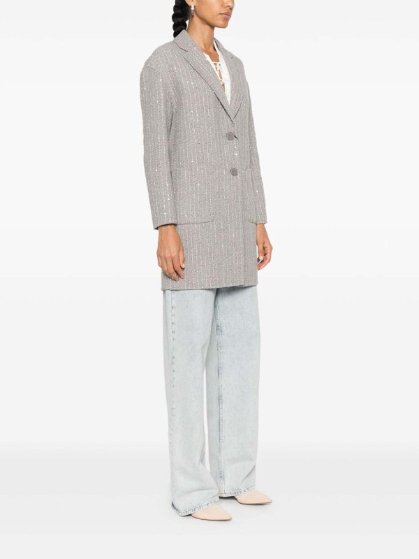 TWINSET buy online Knielanger Mantel - Grau