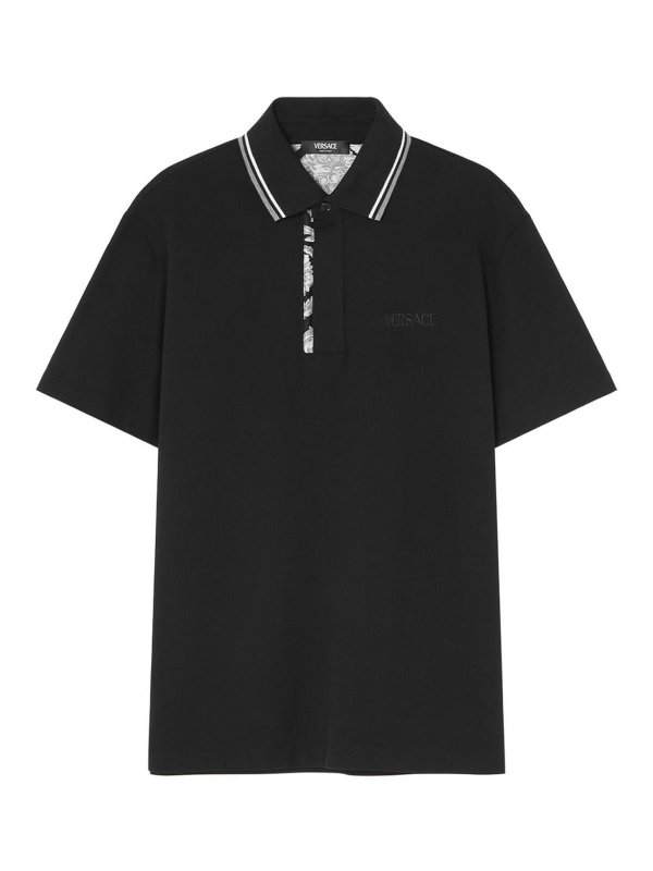 VERSACE: polo shirts - Cotton polo