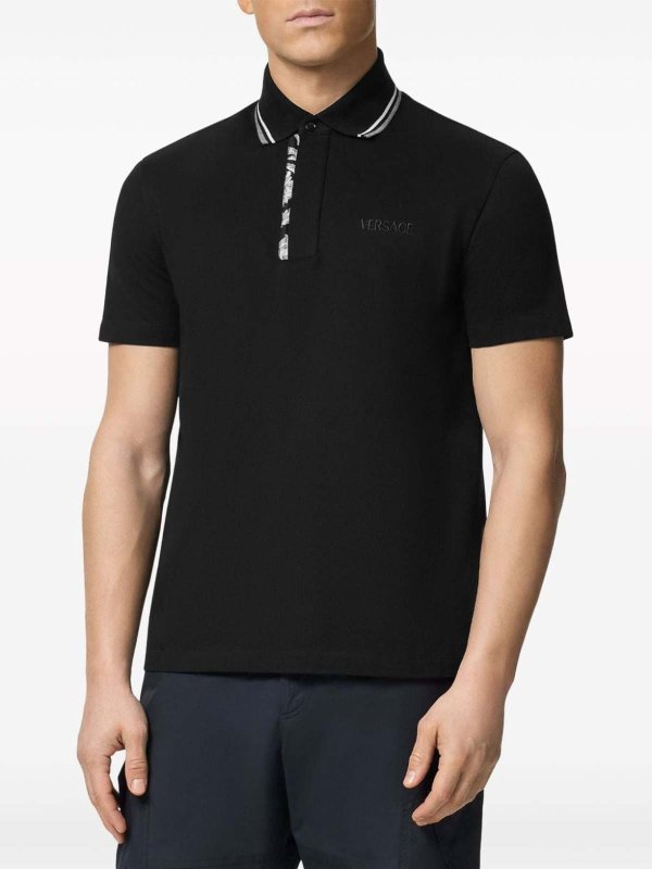 VERSACE: polo shirts online - Cotton polo