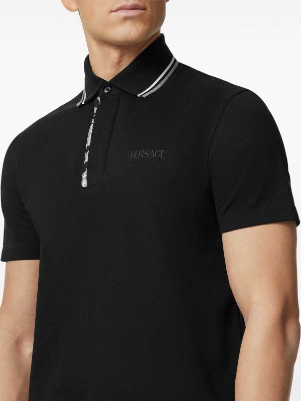 Cotton polo shop online: VERSACE