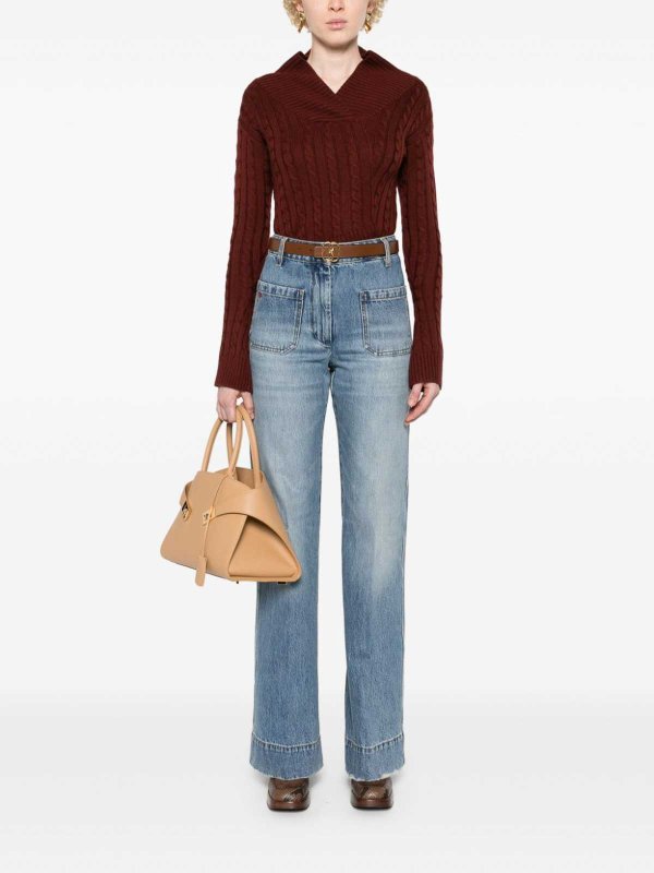Straight Leg Jeans - Blau shop online: VICTORIA BECKHAM