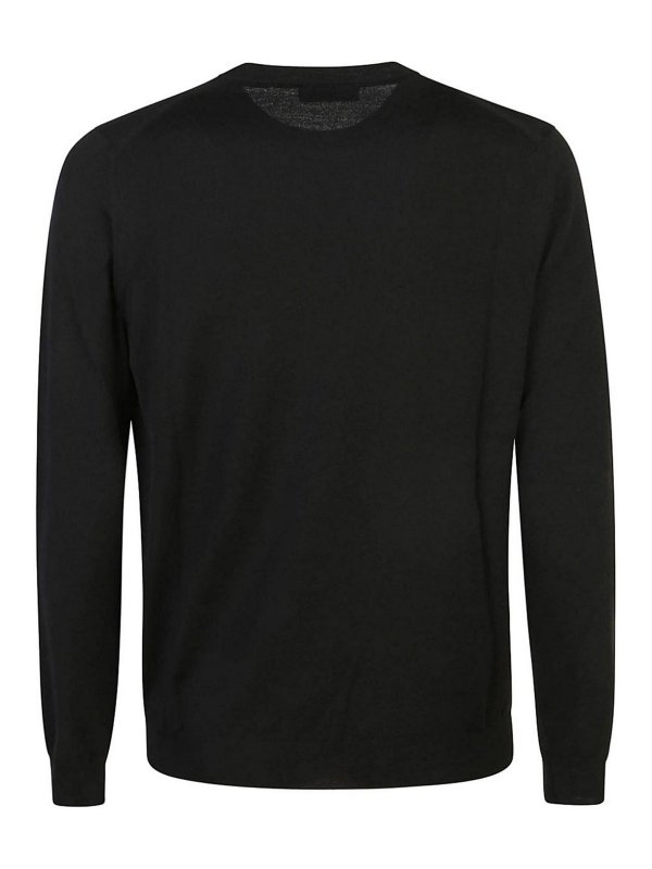 ZANONE: クルーネック online - クルーネック - 黒