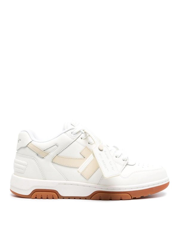 OFF-WHITE: Chaussures de sport - Baskets - Beige