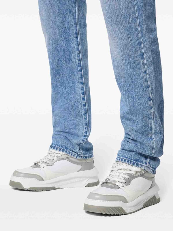 The Best Shops VERSACE: trainers - Leather sneakers