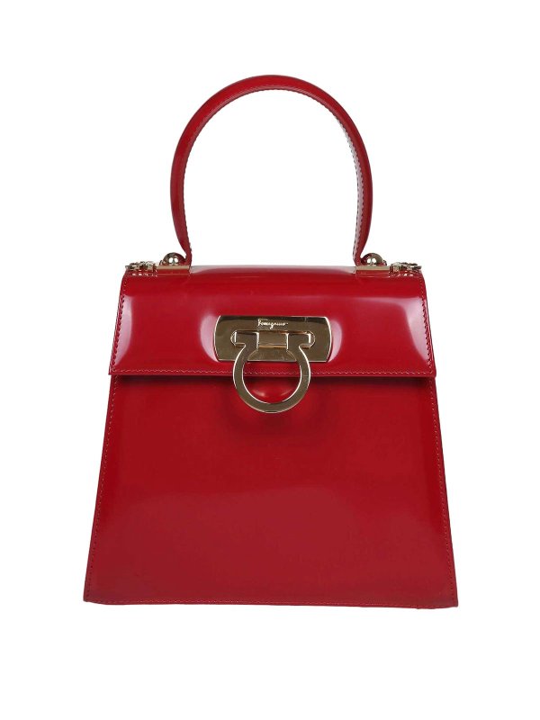 FERRAGAMO: Sacs bandoulière - Sac Bandoulière - Rouge