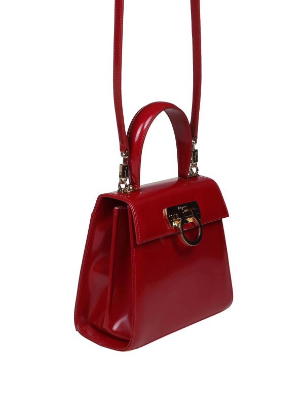FERRAGAMO: Sacs bandoulière online - Sac Bandoulière - Rouge