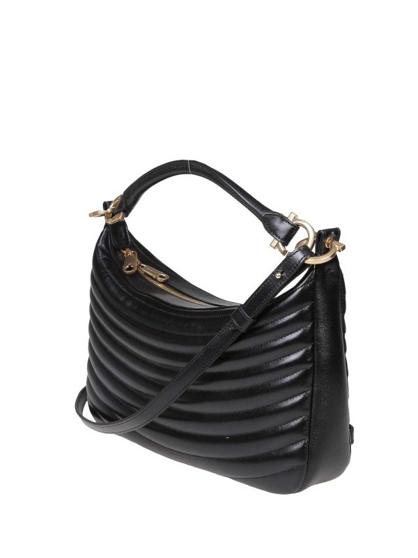 The Best Shops FERRAGAMO: ショルダーバッグ - ショルダーバッグ - 黒