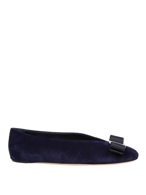 FERRAGAMO: Ballerines - Ballerines - Bleu