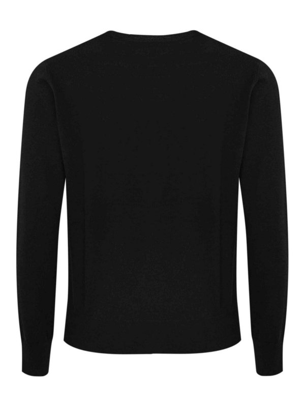 DSQUARED2: Pull col rond online - Pull Col Rond - Noir