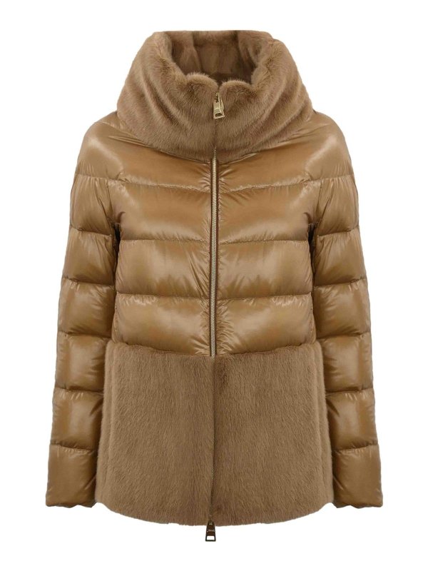 HERNO: Kurze Daunenjacken - Daunenjacke - Camel