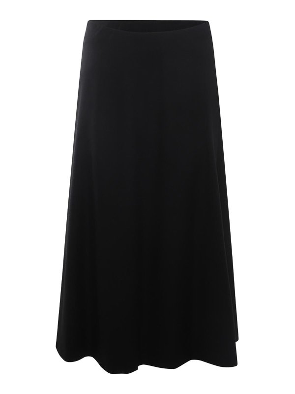スカート BRUNELLO CUCINELLI BLACK WOOL SKIRT Wool midi skirt in black - Brunello Cucinelli | Mytheresa