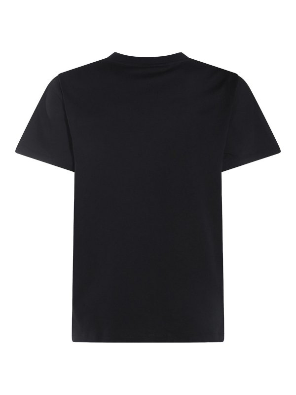 GANNI: t-shirt online - Maglietta in cotone nero