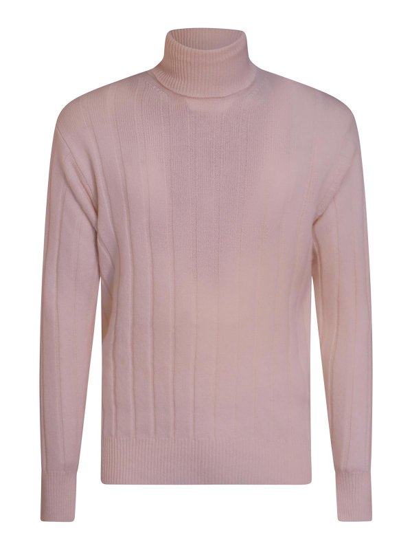 LARDINI: crew necks - Beige Wool Knitwear