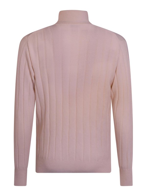 LARDINI: crew necks online - Beige Wool Knitwear