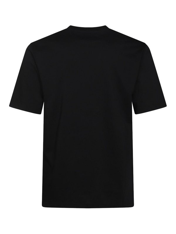 MOSCHINO: t-shirts online - Black Cotton T-Shirt