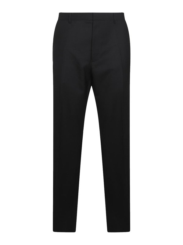 MOSCHINO: Trousers Shorts - Black Wool Pants