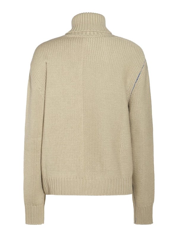 BURBERRY: Pull col rond online - Pull Col Rond - Beige