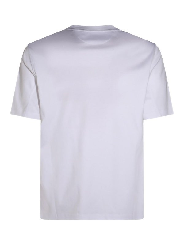 BRUNELLO CUCINELLI: t-shirts online - White Cotton T-Shirt