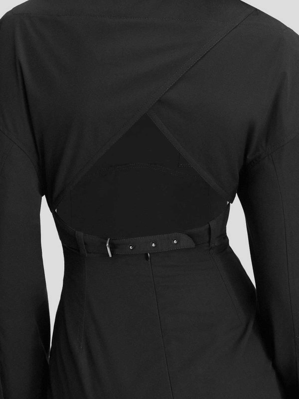 The Best Shops JACQUEMUS: Knielange Kleider - Knielanges Kleid - Schwarz