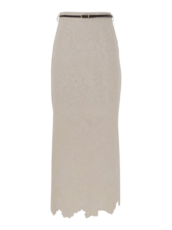 ZIMMERMANN: Long skirts - Linen skirt