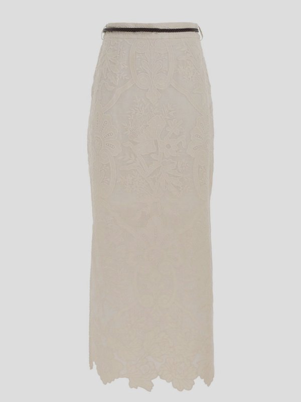 ZIMMERMANN: Long skirts online - Linen skirt