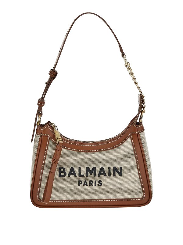 Balmain: shoulder bags - Logo bag