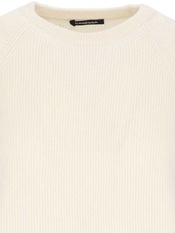 The Best Shops CANESSA: クルーネック - クルーネック - 白