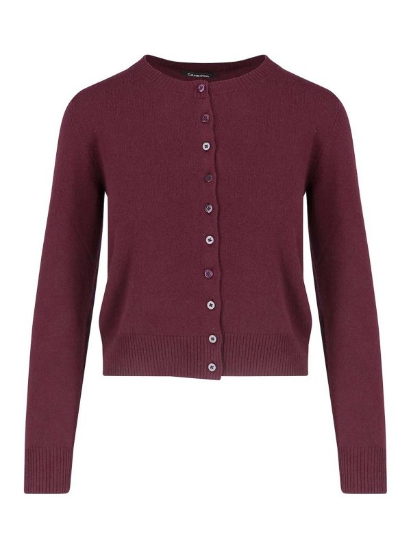 CANESSA buy online Cardigan With Bicolor Crop Knit