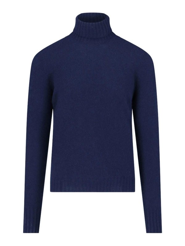 DRUMOHR: Rollkragenpullover  und Polo-Ausschnitt - Rollkragenpullover - Blau