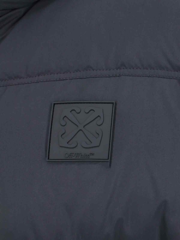 Logo down jacket shop online: OFF-WHITE