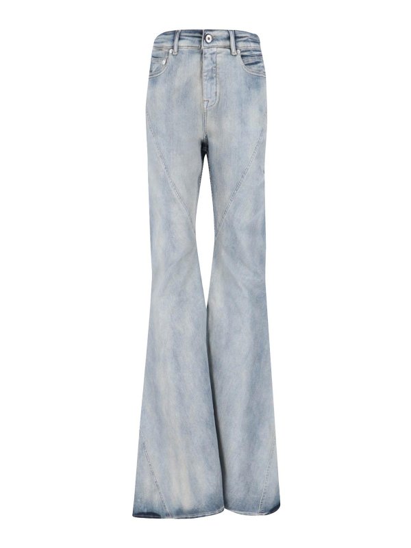 RICK OWENS: Bootcut - Bootcut Jeans - Blau
