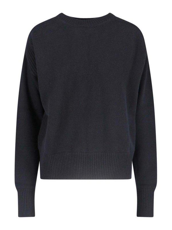 SA SU PHI: Strickpullover mit Rundhalsausschnitt - Rundhalspullover - Schwarz