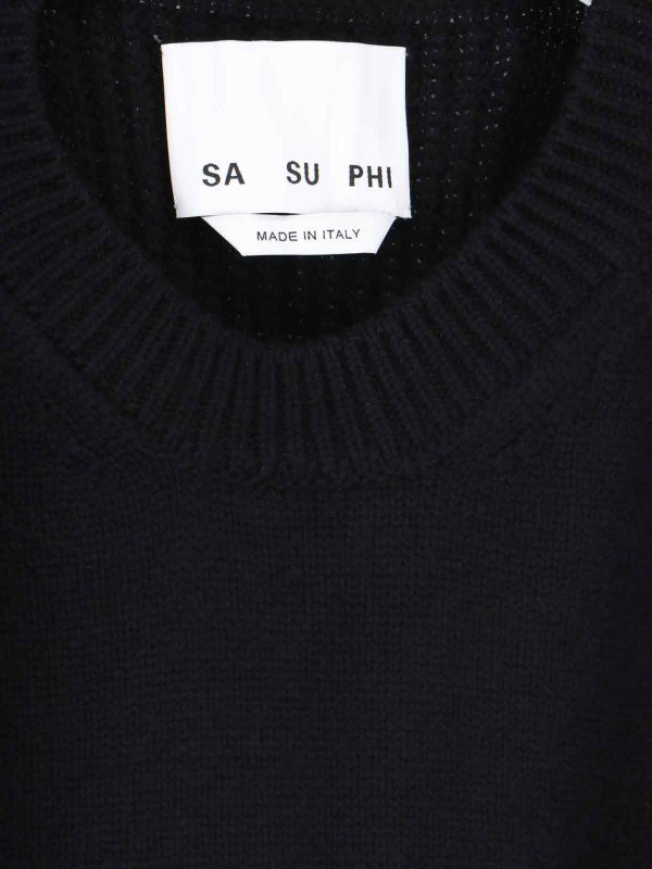 Rundhalspullover - Schwarz shop online: SA SU PHI