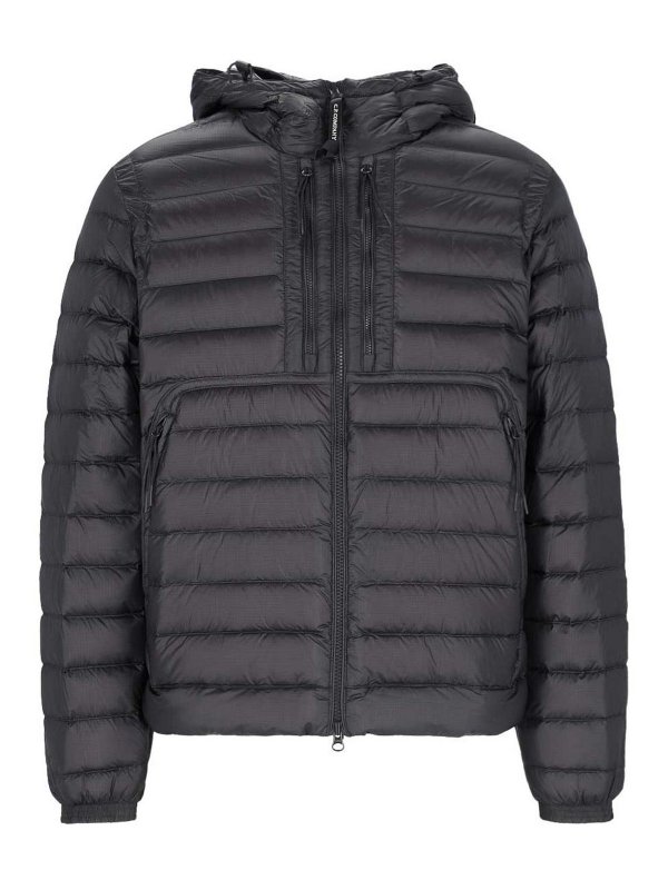 C.P. COMPANY: ダウン・ハイテクジャケット - ダウンジャケット - 黒