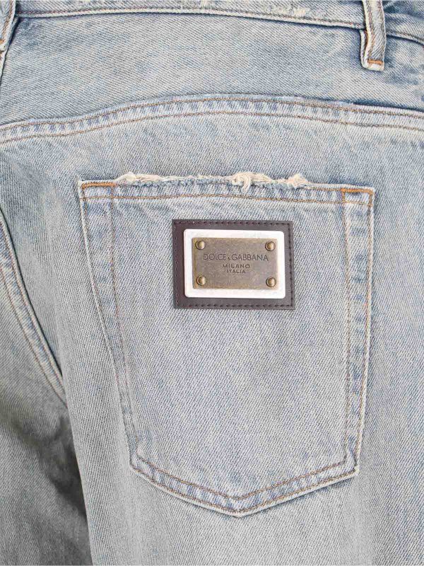 ブーツカットジーンズ - グレー shop online: DOLCE & GABBANA