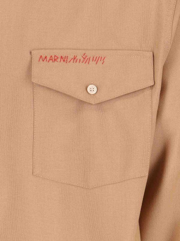The Best Shops Marni: Hemden - Hemd - Beige