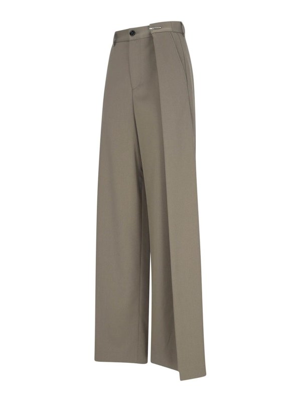 The Best Shops MM6 MAISON MARGIELA: Pantalones casual - Pantalón Casual - Verde