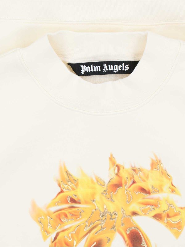 The Best Shops Palm Angels: Felpe e maglie - Felpa Girocollo Stampa