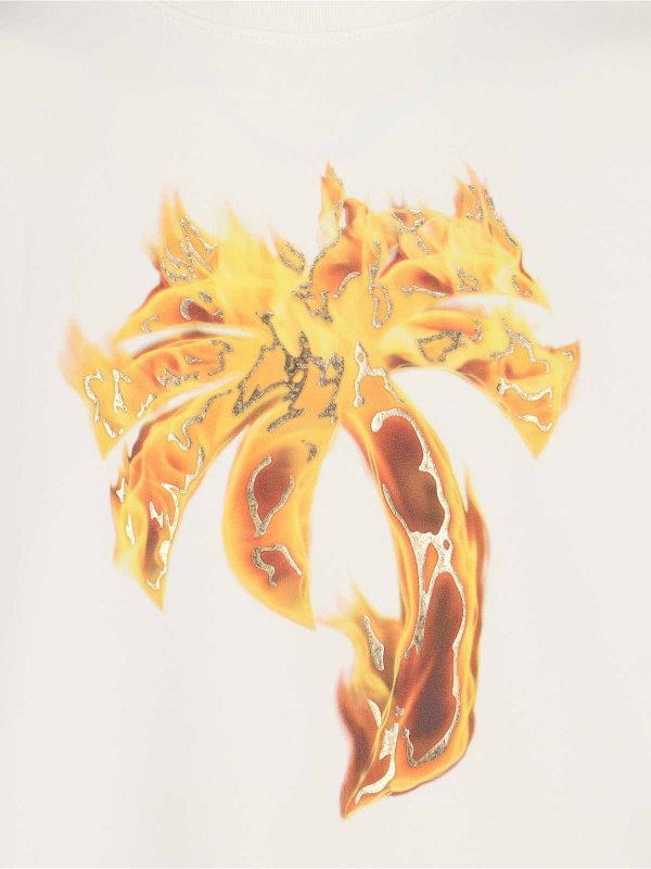 Felpa Girocollo Stampa shop online: Palm Angels