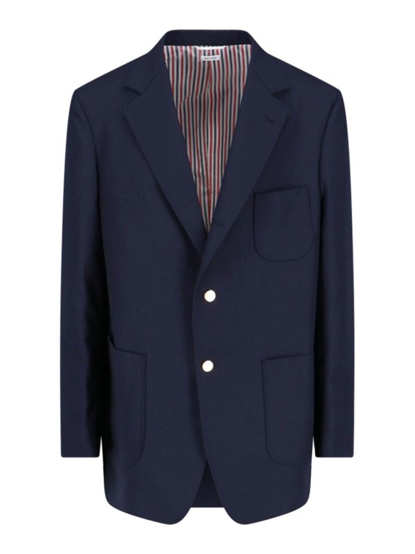 THOM BROWNE: Blazer - Blazer - Azul