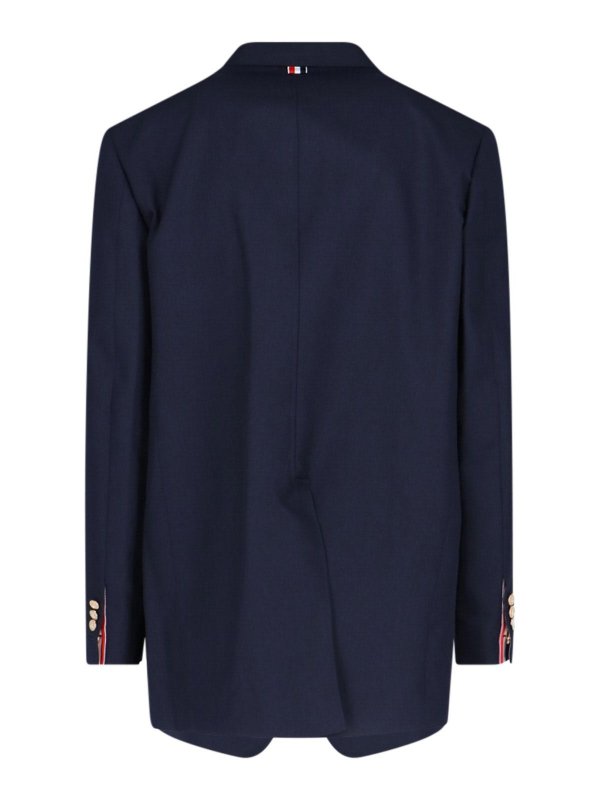 THOM BROWNE: Blazer online - Blazer - Azul