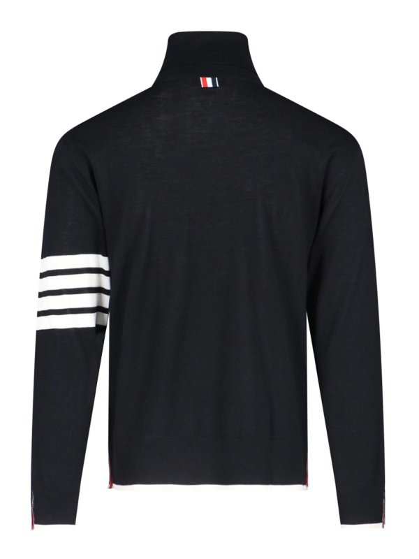 THOM BROWNE: Rollkragenpullover  und Polo-Ausschnitt online - Rollkragenpullover - Schwarz