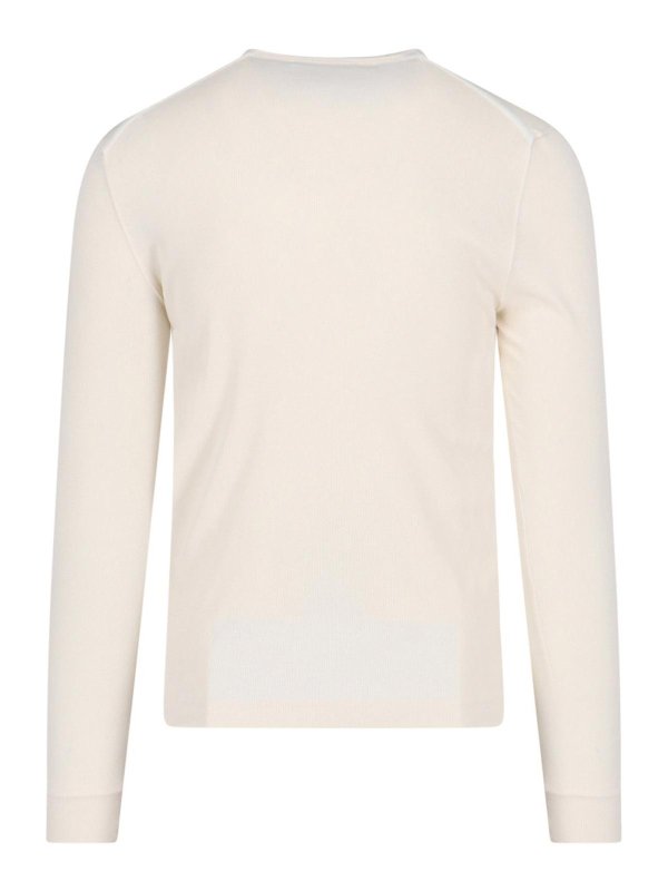 TOM FORD: Strickpullover mit Rundhalsausschnitt online - Rundhalspullover - Weiß
