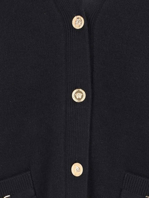 The Best Shops VERSACE: cardigan - Cardigan con logo