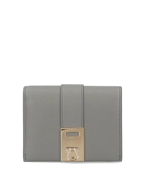FERRAGAMO: 財布＆ポーチ - 財布 - グレー
