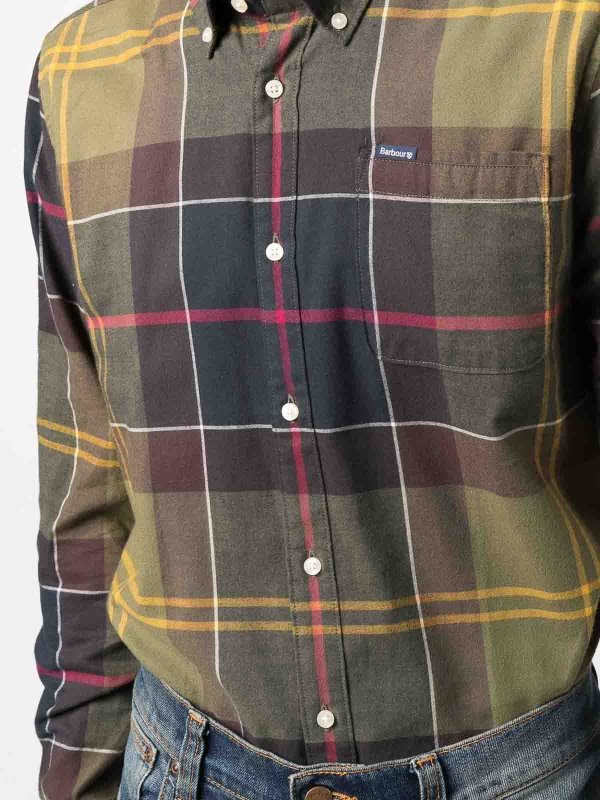 BARBOUR: shirts online - Checked Cotton Shirt